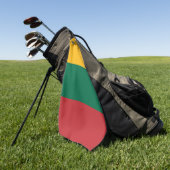 Vlag van Litouwen Golfhanddoek (Groen)