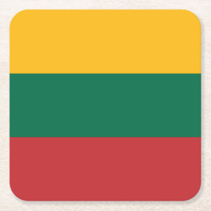 Vlag van Litouwen Kartonnen Onderzetters