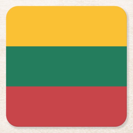 Vlag van Litouwen Kartonnen Onderzetters (Voorkant)
