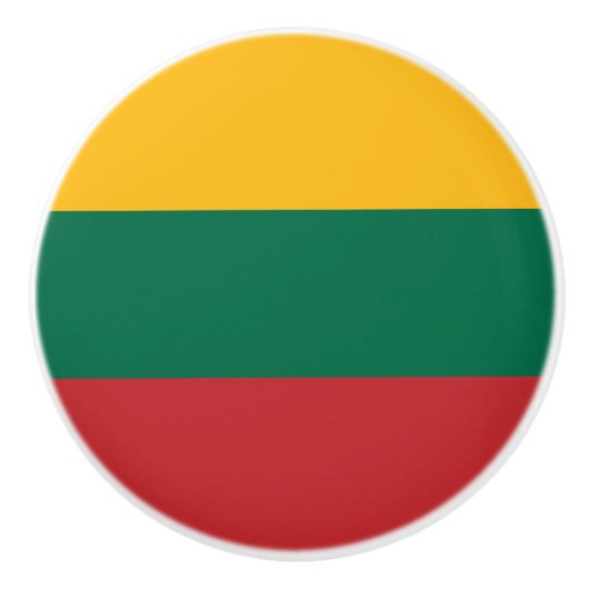 Vlag van Litouwen Keramische Knop (Voorkant)