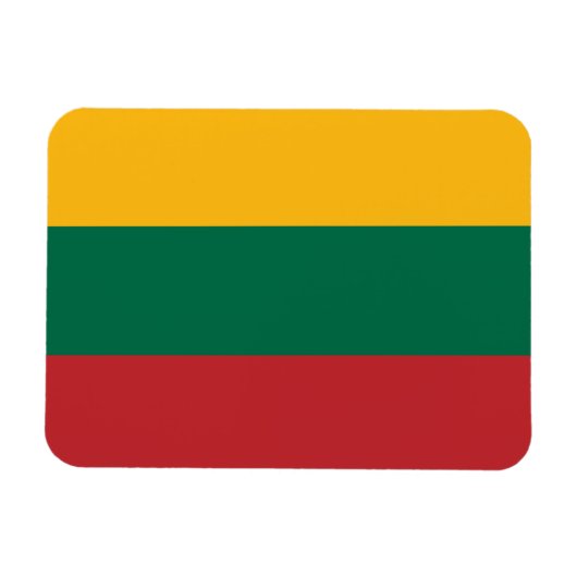 Vlag van Litouwen Magneet (Horizontaal)
