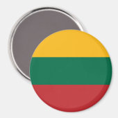 Vlag van Litouwen Magneet (Voorkant / Achterkant)