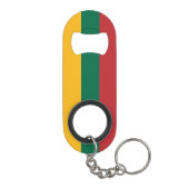 Vlag van Litouwen Mini Flessenopener (Achterkant)