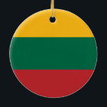 Vlag van Litouwen Ornament<br><div class="desc">Vlag van Litouwen Ornament</div>