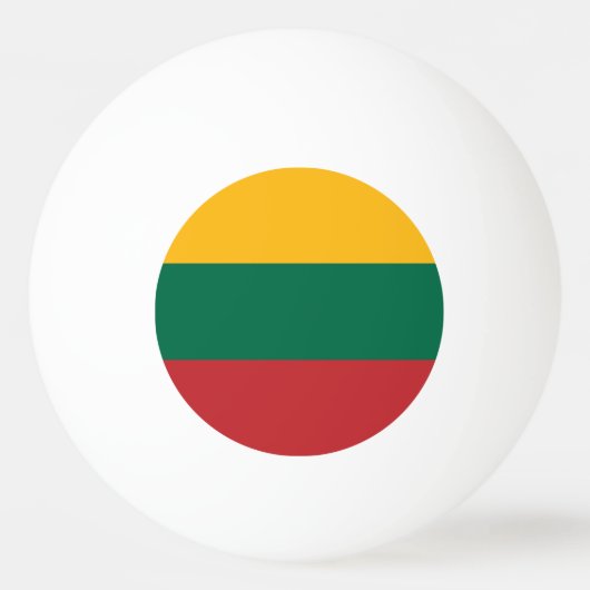 Vlag van Litouwen Pingpongbal (Voorkant)