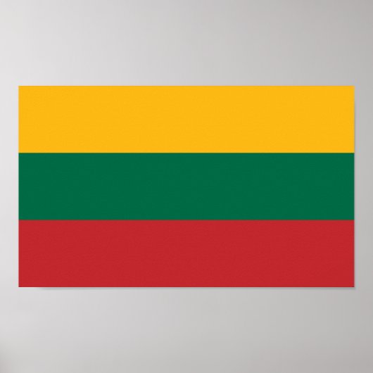 Vlag van Litouwen Poster (Voorkant)