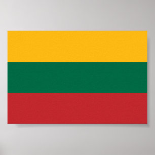 Vlag van Litouwen Poster