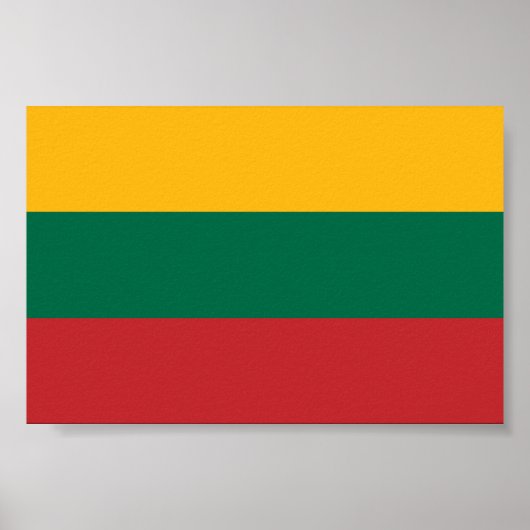 Vlag van Litouwen Poster (Voorkant)