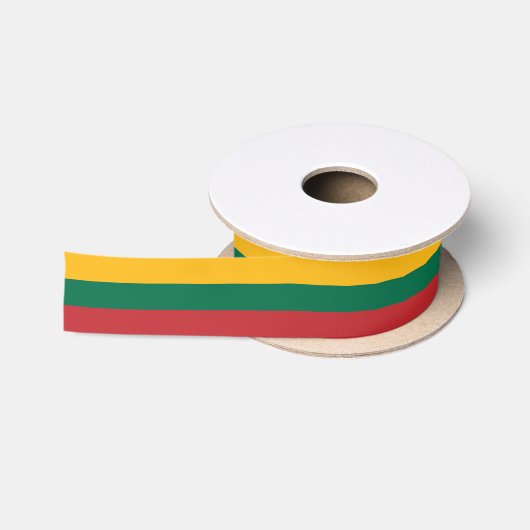 Vlag van Litouwen Satijnen Lint (Spoel)