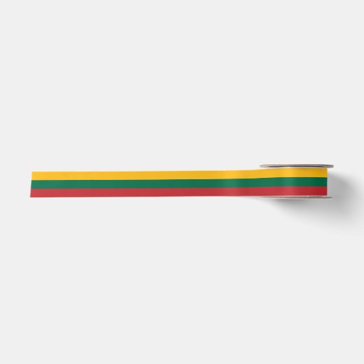 Vlag van Litouwen Satijnen Lint (Voorkant)