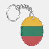 Vlag van Litouwen Sleutelhanger (Voorkant Links)
