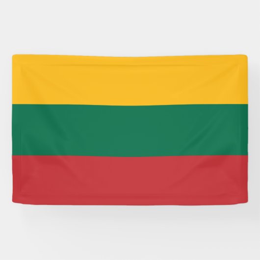 Vlag van Litouwen Spandoek (Horizontaal)