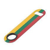 Vlag van Litouwen Speed Flessenopener (Voorkant Gekanteld)
