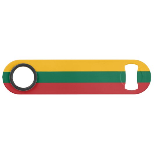 Vlag van Litouwen Speed Flessenopener (Voorkant (Horizontaal))