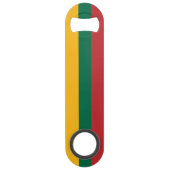 Vlag van Litouwen Speed Flessenopener (Voorkant)