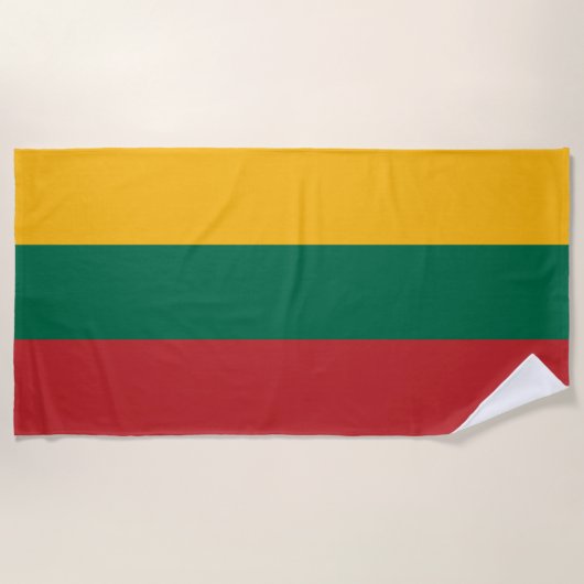 Vlag van Litouwen Strandlaken (Voorkant)