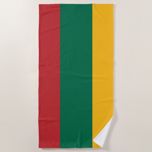 Vlag van Litouwen Strandlaken (Voorkant)