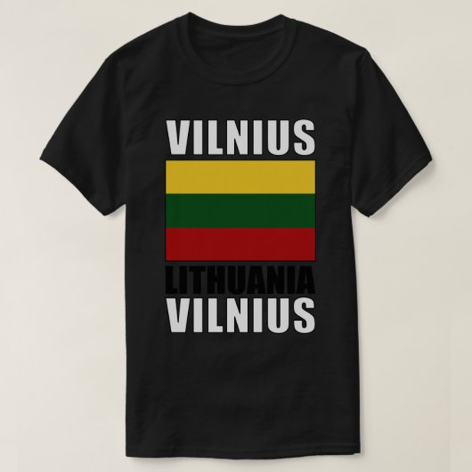 Vlag van Litouwen T-shirt (Design voorkant)