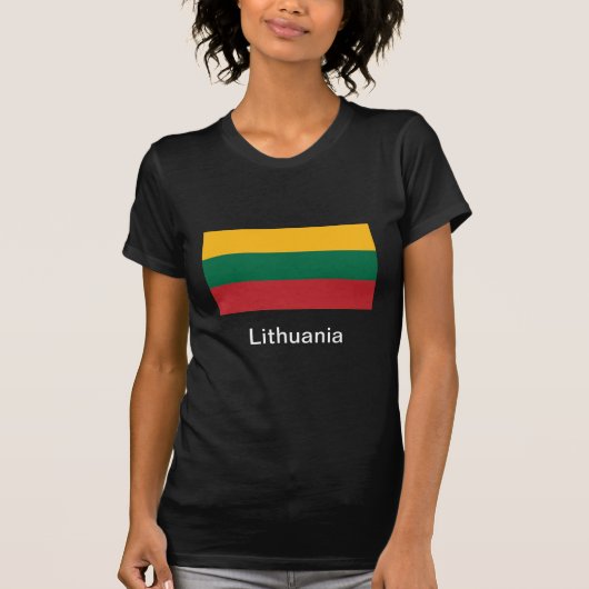 Vlag van Litouwen T-shirt (Voorkant)