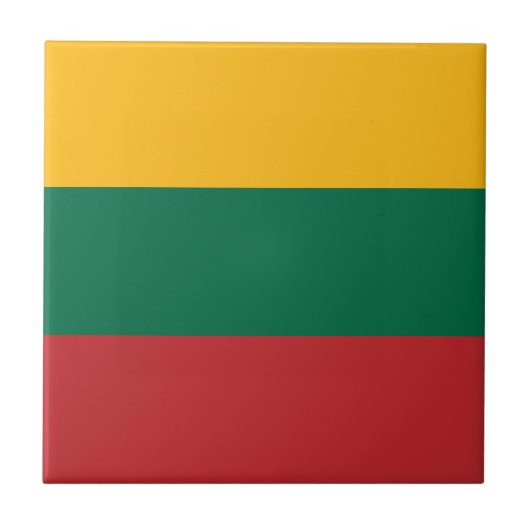 Vlag van Litouwen Tegeltje (Voorkant)