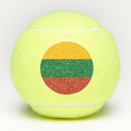 Vlag van Litouwen Tennisballen (Voorkant)