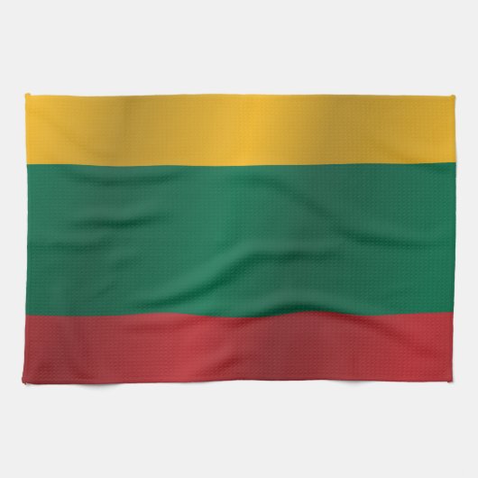 Vlag van Litouwen Theedoek (Horizontaal)