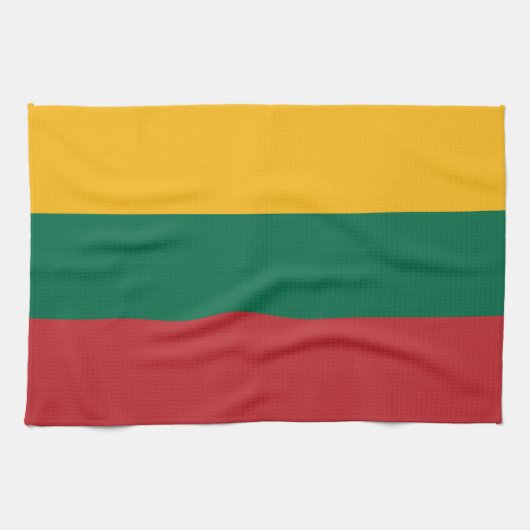 Vlag van Litouwen Theedoek (Horizontaal)