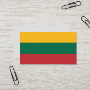 Vlag van Litouwen Visitekaartje