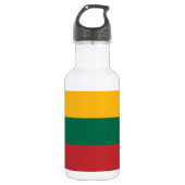 Vlag van Litouwen Waterfles (Voorkant)