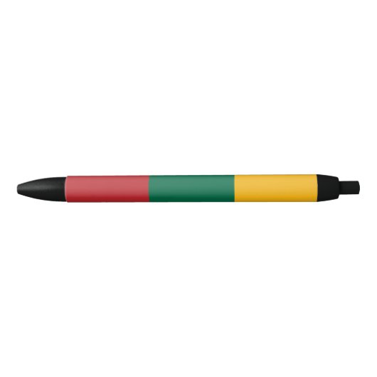 Vlag van Litouwen Zwarte Inkt Pen (Voorkant)