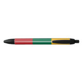Vlag van Litouwen Zwarte Inkt Pen (Achterkant)