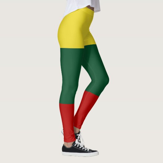 Vlag van Litouws Geel Groen Rood Leggings (Rechts)