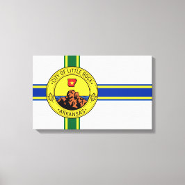 Vlag van Little Rock (Arkansas) Canvas Afdruk