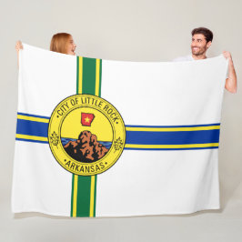 Vlag van Little Rock (Arkansas) Fleece Deken
