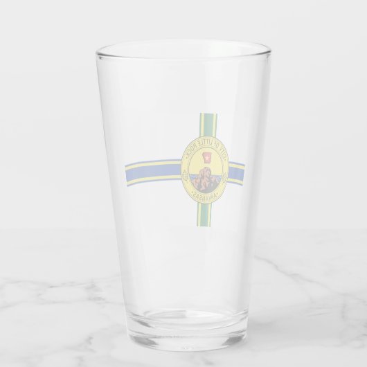 Vlag van Little Rock (Arkansas) Glas (Achterkant)