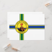Vlag van Little Rock (Arkansas) Kaart (Voorkant / Achterkant in situ)