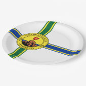 Vlag van Little Rock (Arkansas) Papieren Bordje (Gekanteld)