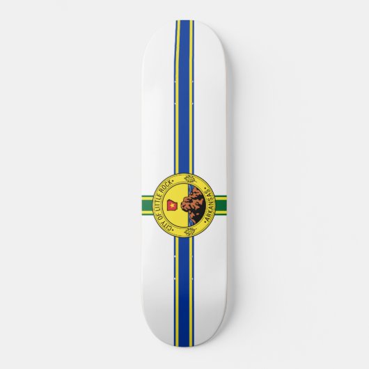 Vlag van Little Rock (Arkansas) Persoonlijk Skateboard (Voorkant)