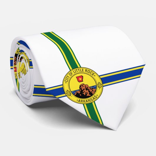 Vlag van Little Rock (Arkansas) Stropdas (Opgerold)