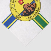 Vlag van Little Rock (Arkansas) Tissuepapier (Detail)