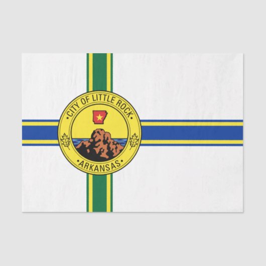 Vlag van Little Rock (Arkansas) Tissuepapier (Voorkant)