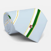 vlag van Ljubljana Stripes Stropdas (Opgerold)