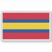 Vlag van Loja, Ecuador Sticker (Voorkant)