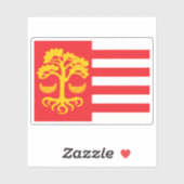 Vlag van Loksa, Estland Sticker (Vel)