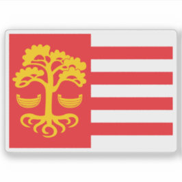 Vlag van Loksa, Estland Sticker