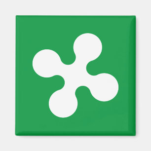 Vlag van Lombardia (Italië) Magneet