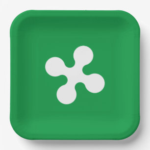 Vlag van Lombardia (Italië) Papieren Bordje