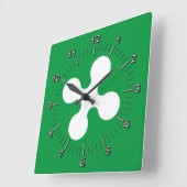 Vlag van Lombardia (Italië) Vierkante Klok (Hoek)