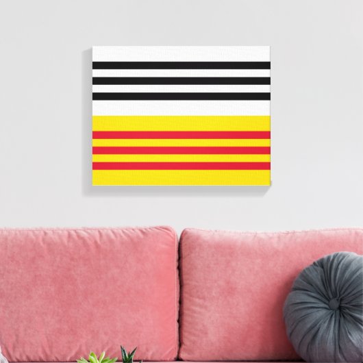 Vlag van Loon op Zand Canvas Afdruk (Insitu (Woonkamer))