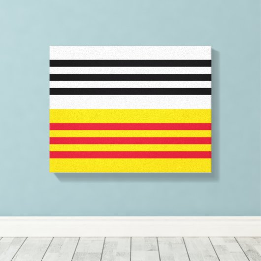 Vlag van Loon op Zand Canvas Afdruk (Insitu (Houten vloer))